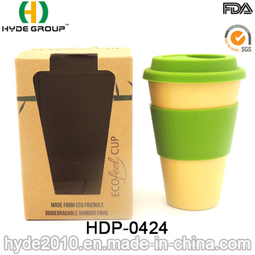 Tasse à café en fibre de bambou portable sans BPA (HDP-0424)